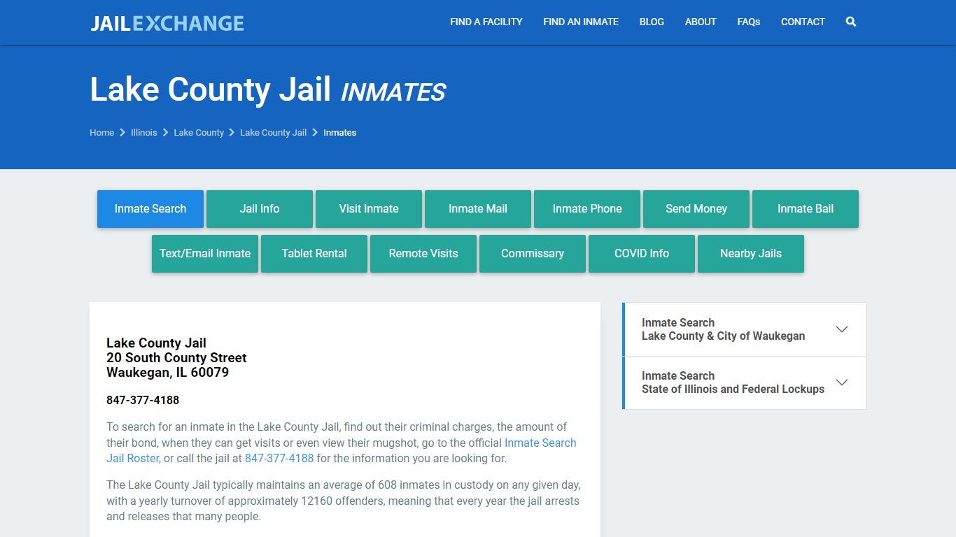 Lake County Jail Inmates | Arrests | Mugshots | IL