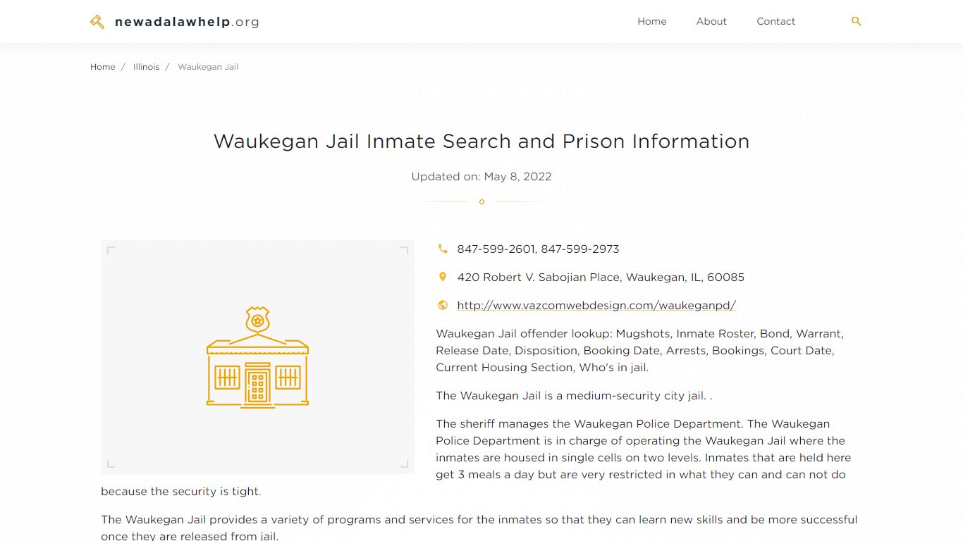 Waukegan Jail Inmate Search, Visitation, Phone no ...